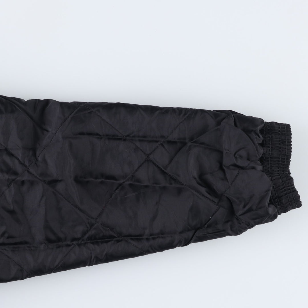 Vintage 90'S adidas Team Back Logo Padded Hoodie Puffer Jacket, Men's Size L Nylon black type Vintage Second Hand