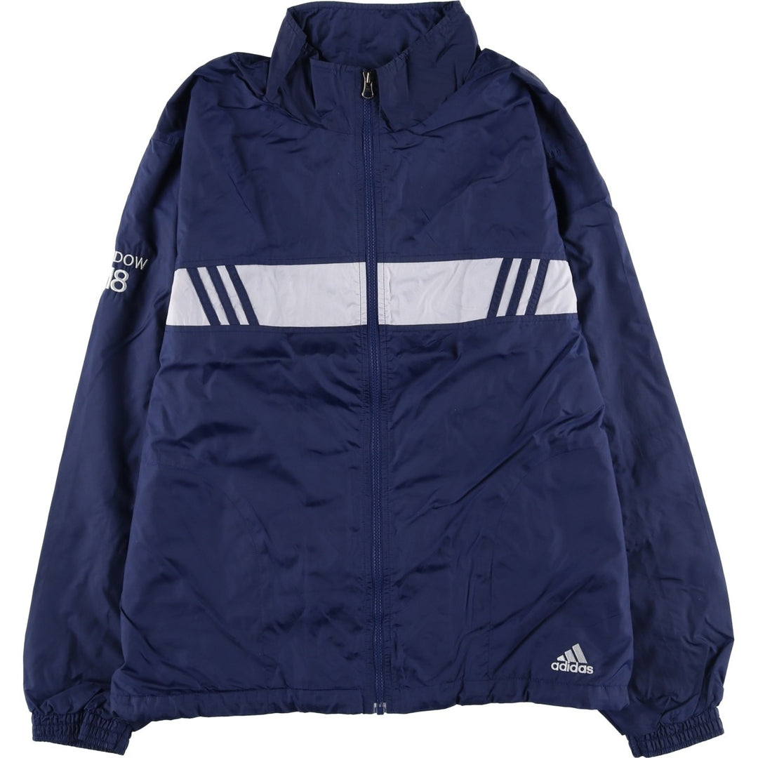 2000'S Adidas nylon jacket, men's size M Nylon Navy blue Vintage Second Hand