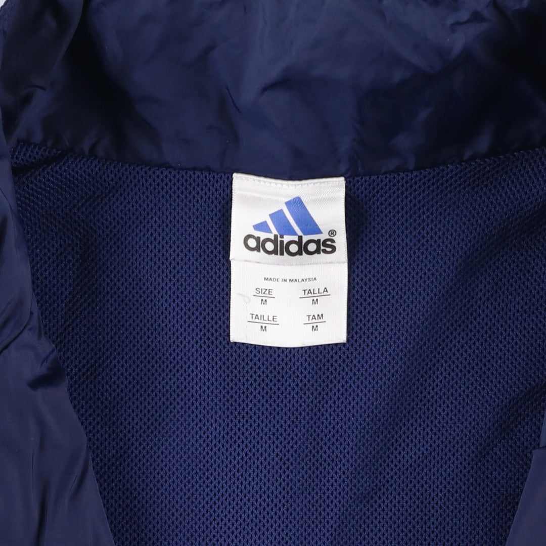 2000'S Adidas nylon jacket, men's size M Nylon Navy blue Vintage Second Hand
