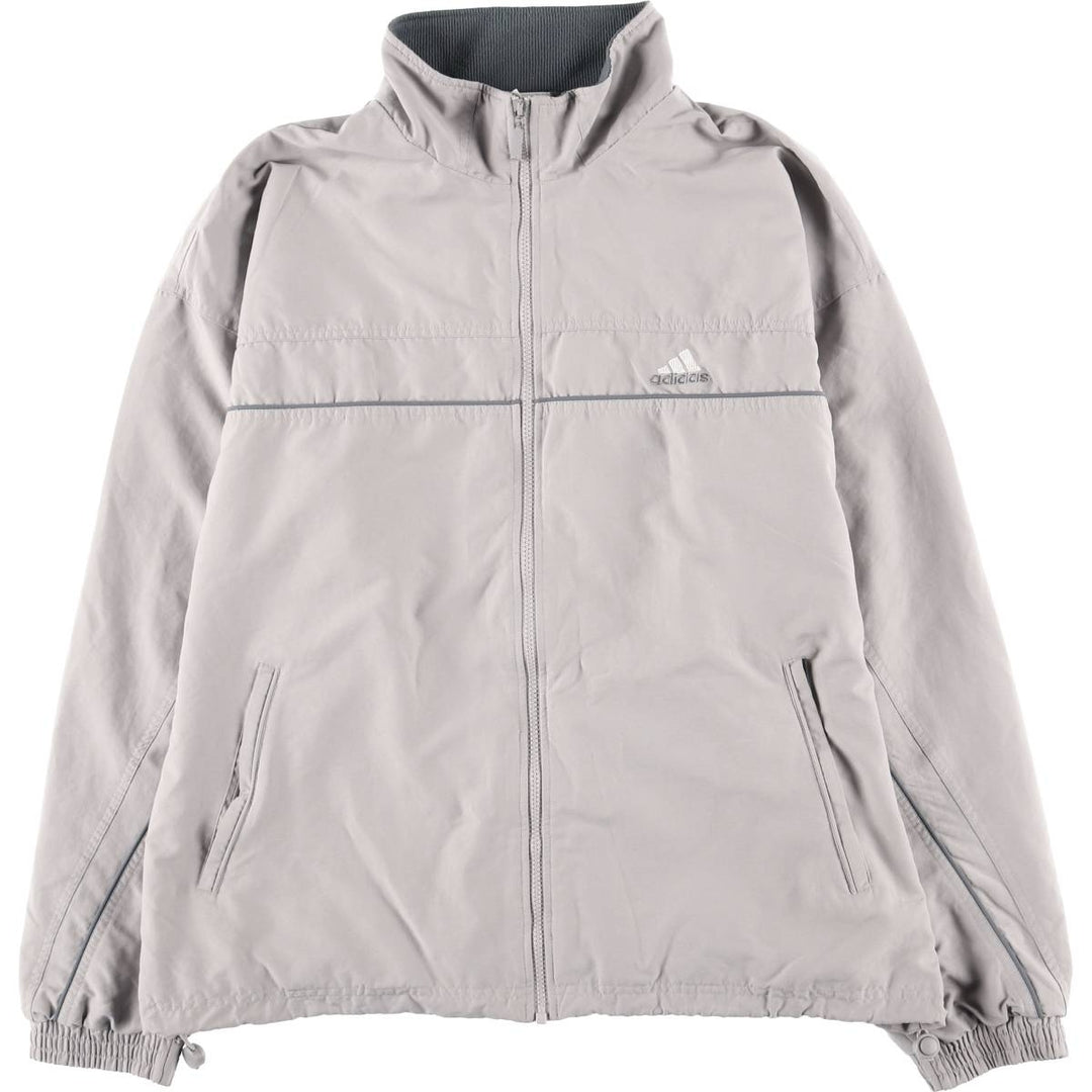 ~00'S Adidas windbreaker, men's size XL polyester gray type Vintage Second Hand