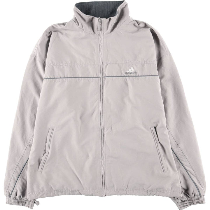 ~00'S Adidas windbreaker, men's size XL polyester gray type Vintage Second Hand