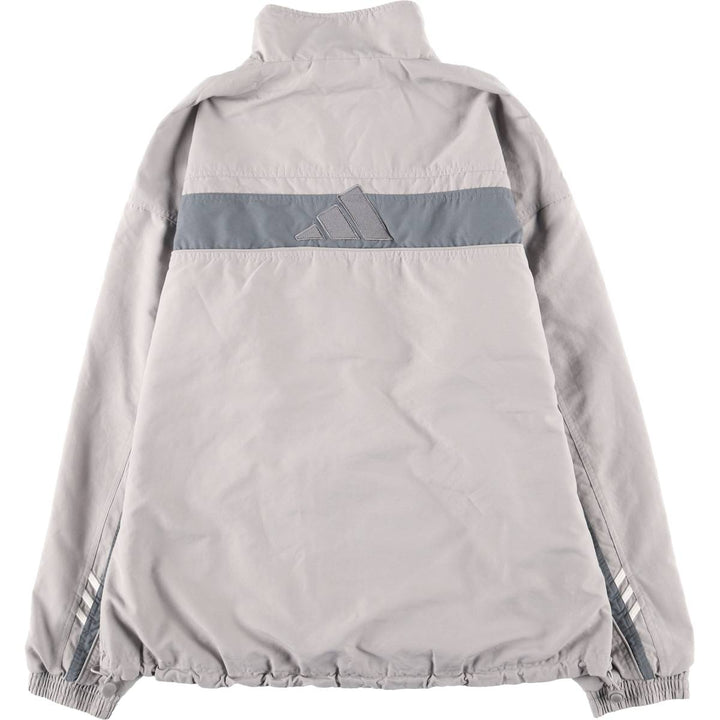 ~00'S Adidas windbreaker, men's size XL polyester gray type Vintage Second Hand