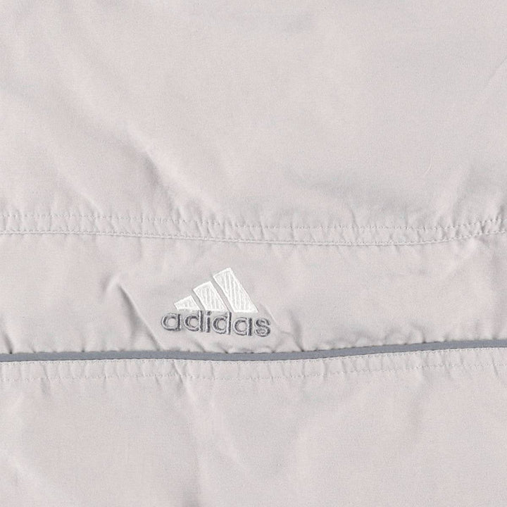 ~00'S Adidas windbreaker, men's size XL polyester gray type Vintage Second Hand
