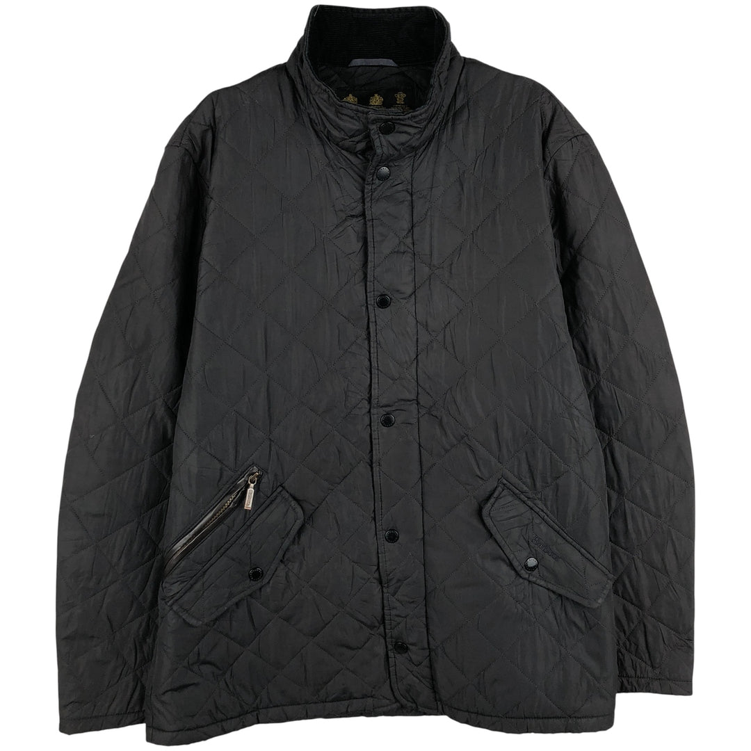 Barbour Chelsea Sport Quilted 3-Warrant Quilted Jacket, Men's Size L polyester black type Vintage Second Hand
