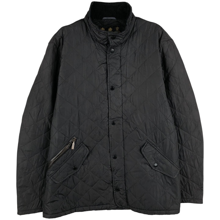 Barbour Chelsea Sport Quilted 3-Warrant Quilted Jacket, Men's Size L polyester black type Vintage Second Hand