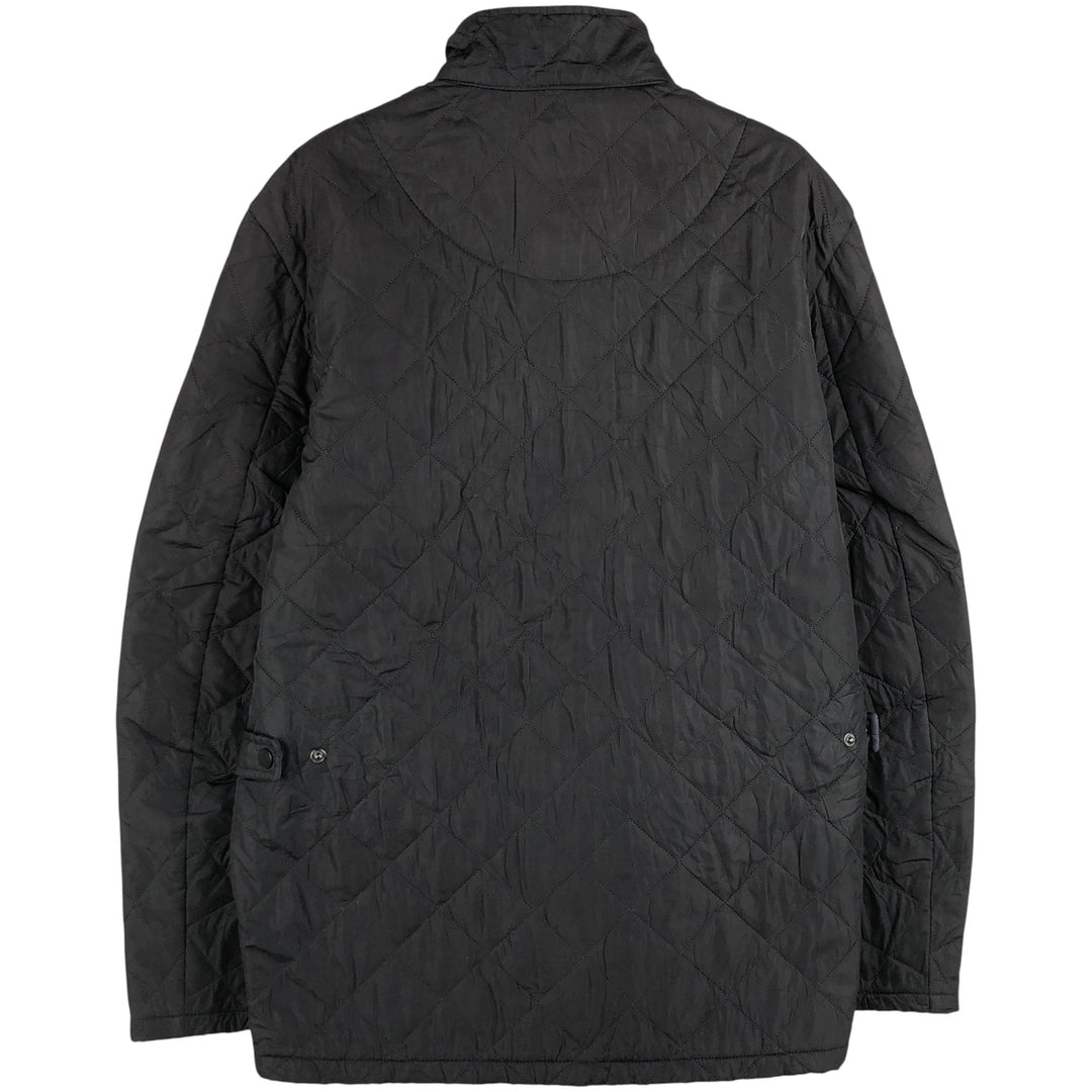 Barbour Chelsea Sport Quilted 3-Warrant Quilted Jacket, Men's Size L polyester black type Vintage Second Hand