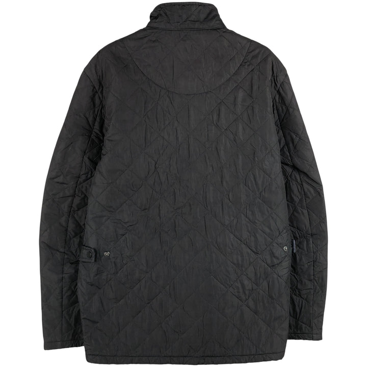 Barbour Chelsea Sport Quilted 3-Warrant Quilted Jacket, Men's Size L polyester black type Vintage Second Hand