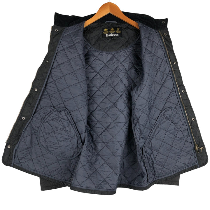 Barbour Chelsea Sport Quilted 3-Warrant Quilted Jacket, Men's Size L polyester black type Vintage Second Hand