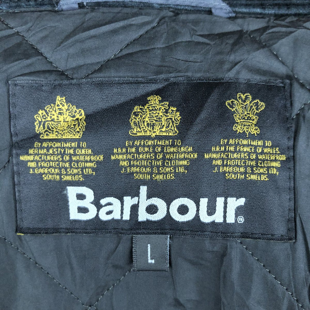 Barbour Chelsea Sport Quilted 3-Warrant Quilted Jacket, Men's Size L polyester black type Vintage Second Hand