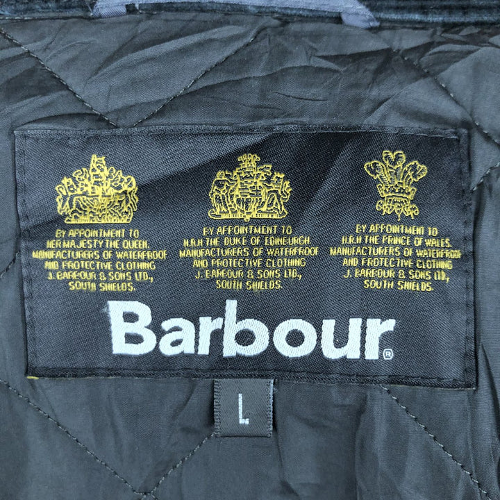 Barbour Chelsea Sport Quilted 3-Warrant Quilted Jacket, Men's Size L polyester black type Vintage Second Hand