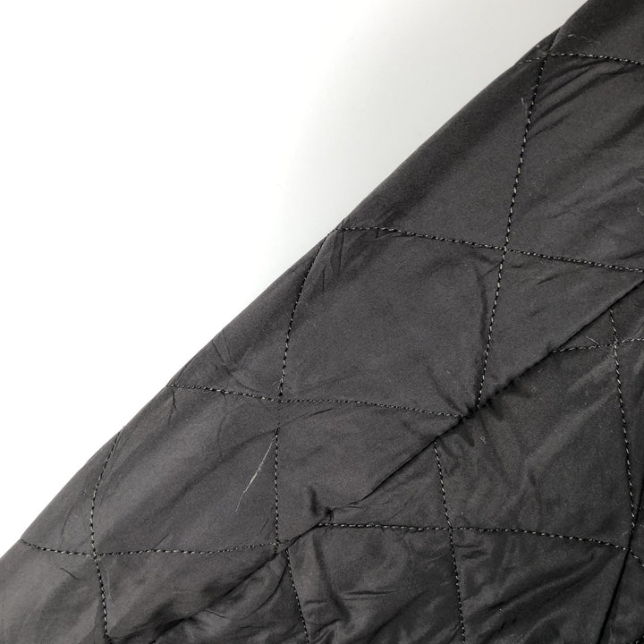 Barbour Chelsea Sport Quilted 3-Warrant Quilted Jacket, Men's Size L polyester black type Vintage Second Hand