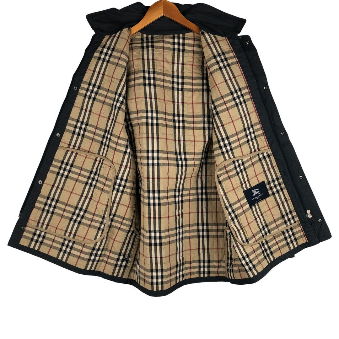 Burberry's BURBERRY LONDON 100% Cotton Padded Puffer Jacket, Made in England, Men's Size M cotton black type Vintage Second Hand