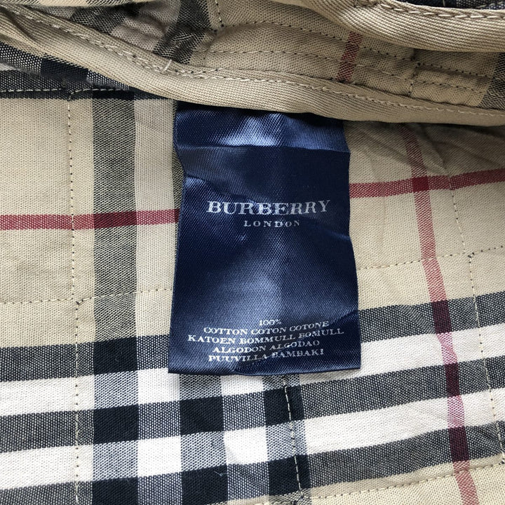 Burberry's BURBERRY LONDON 100% Cotton Padded Puffer Jacket, Made in England, Men's Size M cotton black type Vintage Second Hand