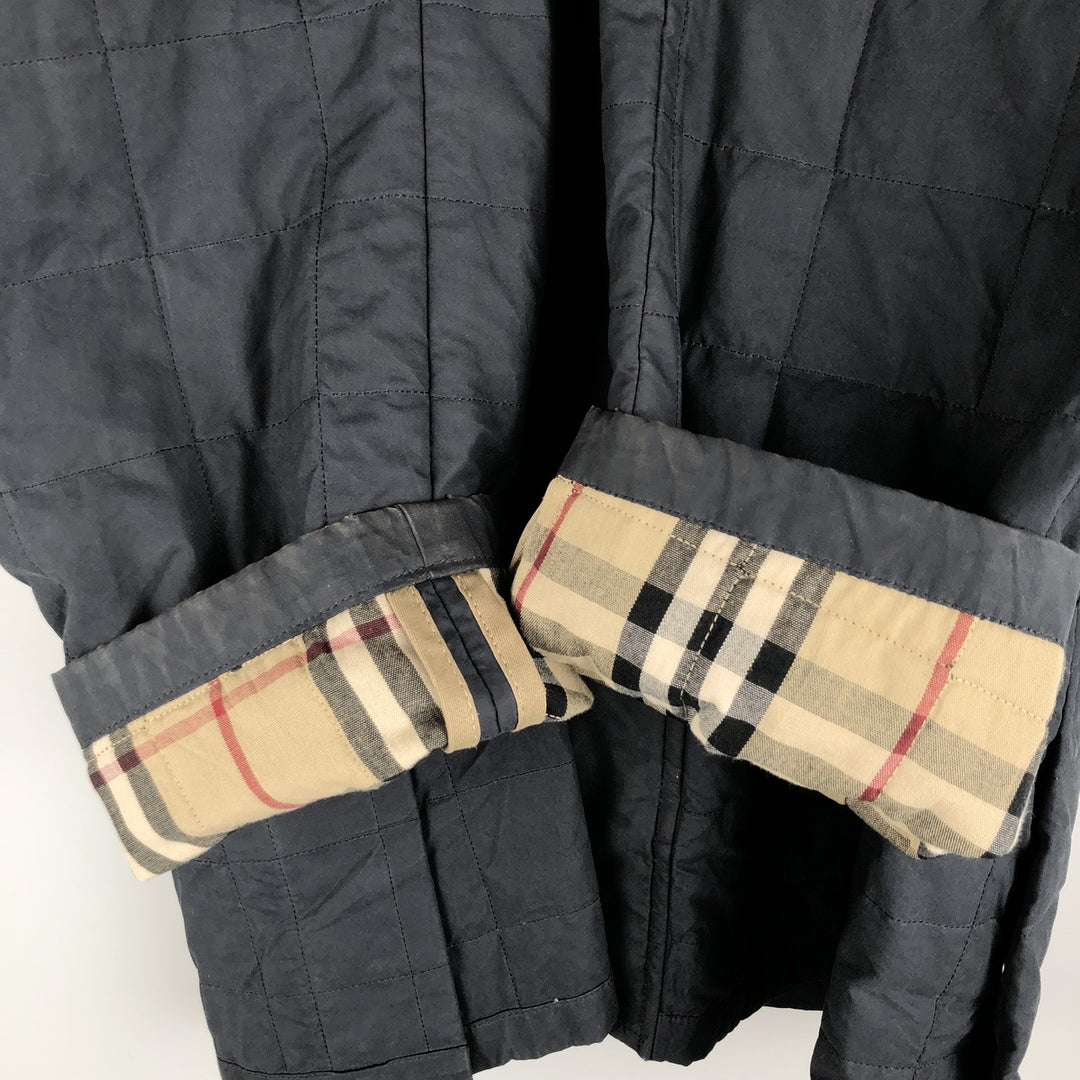 Burberry's BURBERRY LONDON 100% Cotton Padded Puffer Jacket, Made in England, Men's Size M cotton black type Vintage Second Hand
