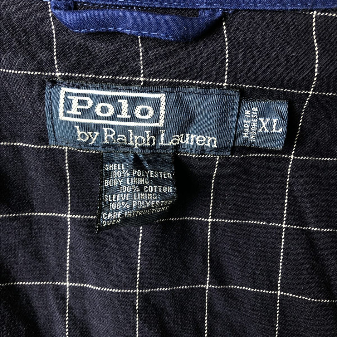 Ralph Lauren POLO by Ralph Lauren Swing Top Sports Jacket Men's XL polyester blue type Vintage Second Hand