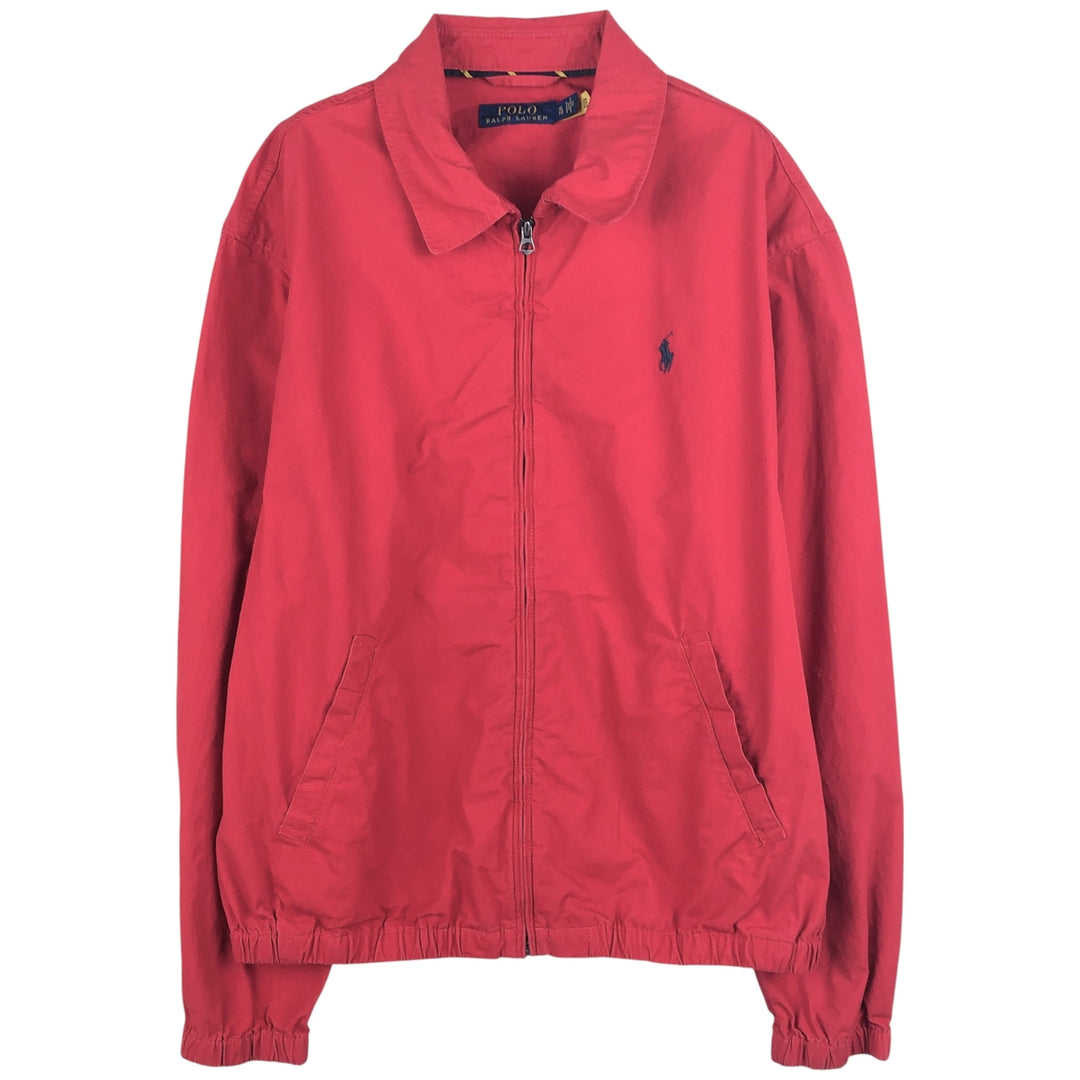 Ralph Lauren POLO RALPH LAUREN Swing Top Sports Jacket Men's XL cotton red type Vintage Second Hand