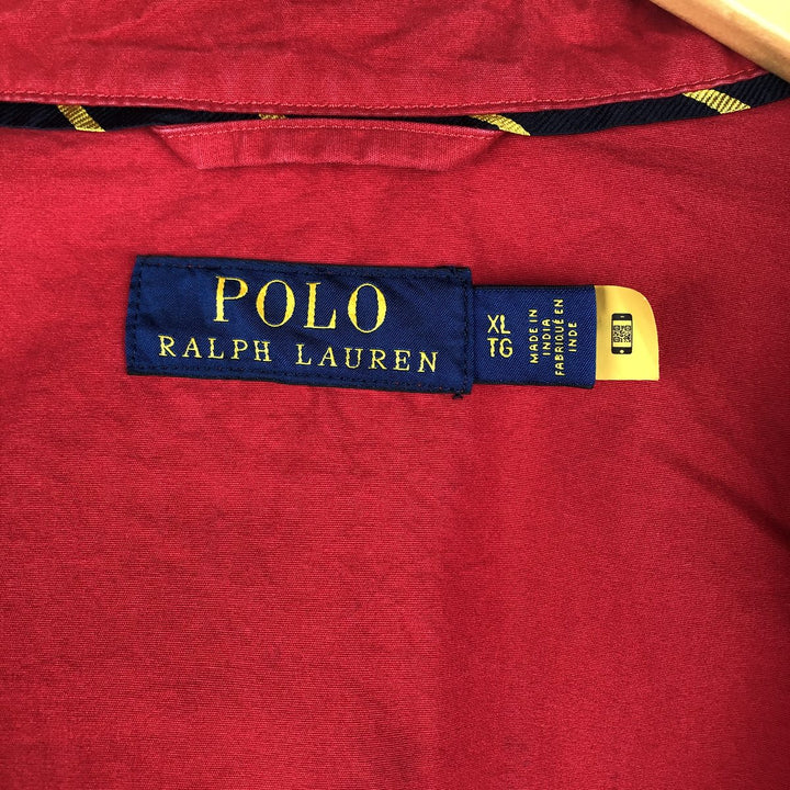 Ralph Lauren POLO RALPH LAUREN Swing Top Sports Jacket Men's XL cotton red type Vintage Second Hand