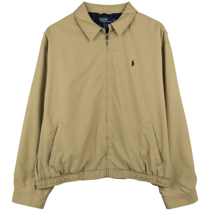 Ralph Lauren POLO by Ralph Lauren Swing Top Sports Jacket Men's XXL polyester Beige type Vintage Second Hand