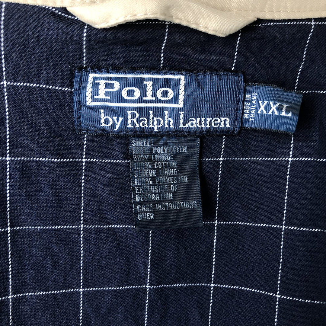 Ralph Lauren POLO by Ralph Lauren Swing Top Sports Jacket Men's XXL polyester Beige type Vintage Second Hand