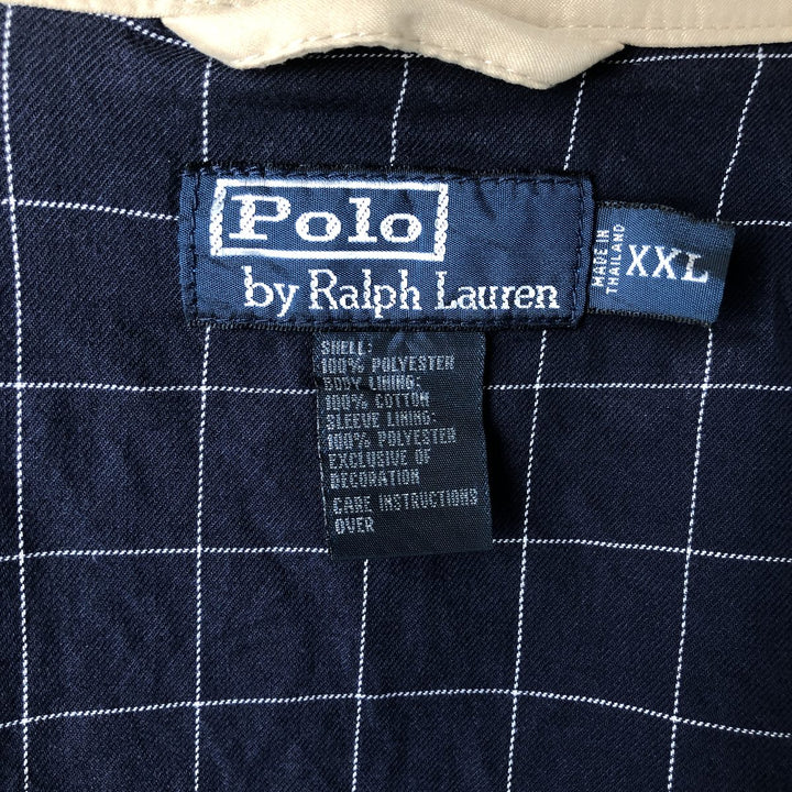 Ralph Lauren POLO by Ralph Lauren Swing Top Sports Jacket Men's XXL polyester Beige type Vintage Second Hand