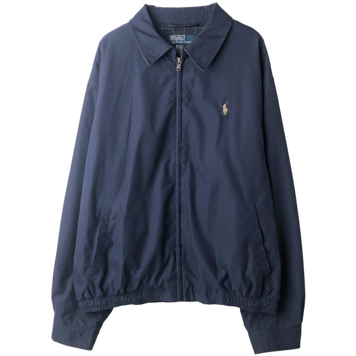 Ralph Lauren POLO by Ralph Lauren Swing Top Sports Jacket Men's L size polyester navy blue type Vintage Second Hand