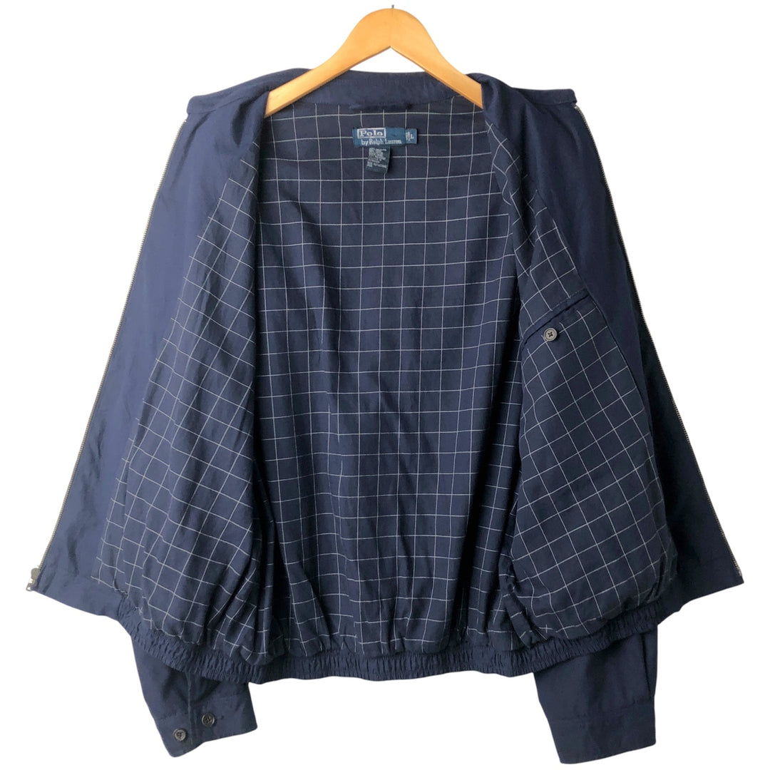 Ralph Lauren POLO by Ralph Lauren Swing Top Sports Jacket Men's L size polyester navy blue type Vintage Second Hand