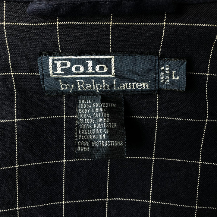 Ralph Lauren POLO by Ralph Lauren Swing Top Sports Jacket Men's L size polyester navy blue type Vintage Second Hand