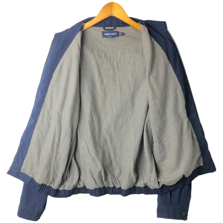 Ralph Lauren POLO GOLF Swing Top Sports Jacket Men's Size L polyester navy blue type Vintage Second Hand