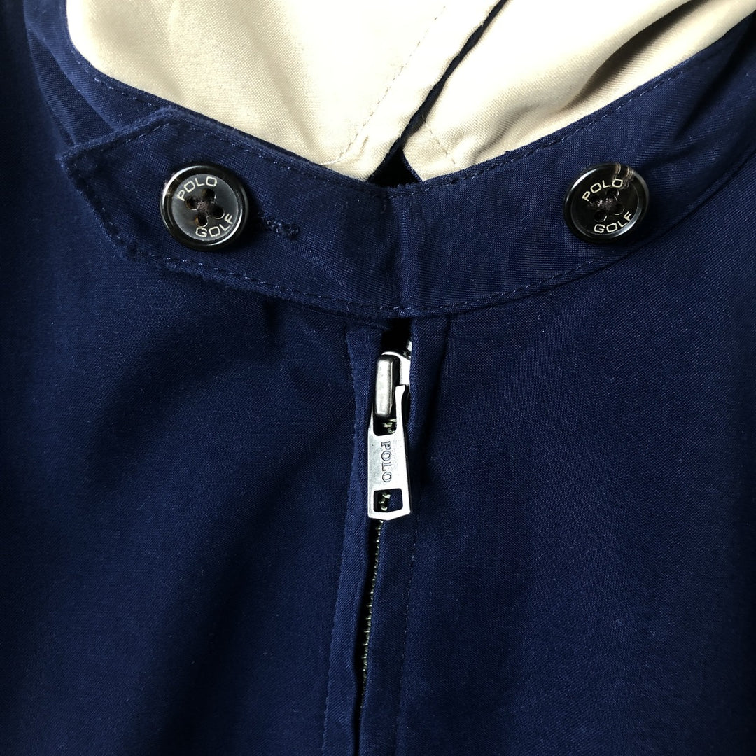 Ralph Lauren POLO GOLF Swing Top Sports Jacket Men's Size L polyester navy blue type Vintage Second Hand