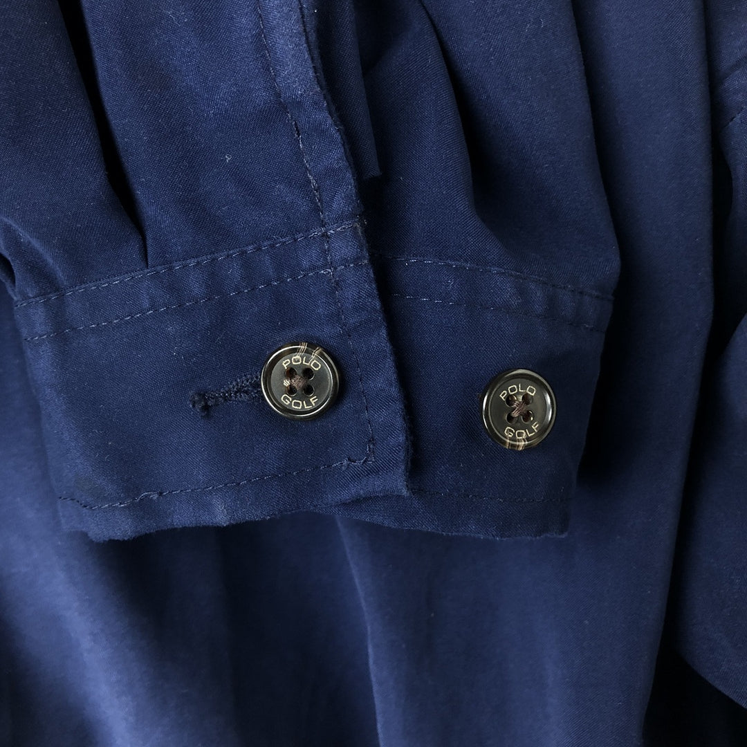 Ralph Lauren POLO GOLF Swing Top Sports Jacket Men's Size L polyester navy blue type Vintage Second Hand