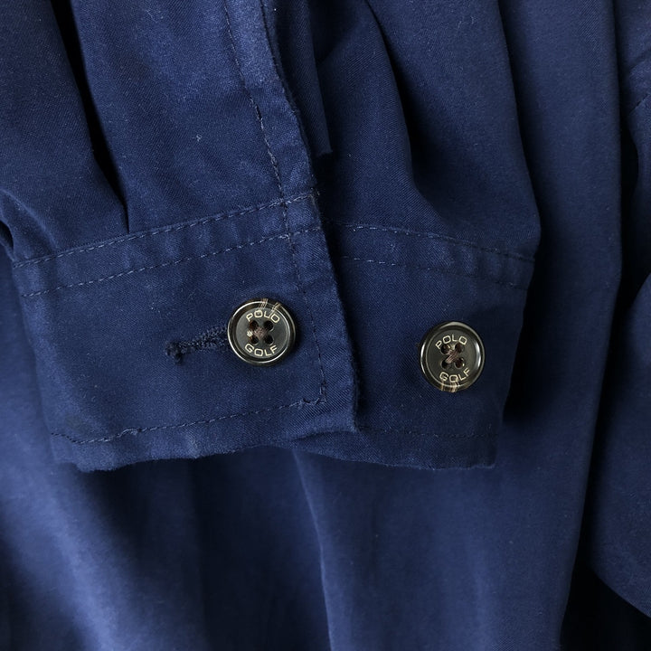 Ralph Lauren POLO GOLF Swing Top Sports Jacket Men's Size L polyester navy blue type Vintage Second Hand