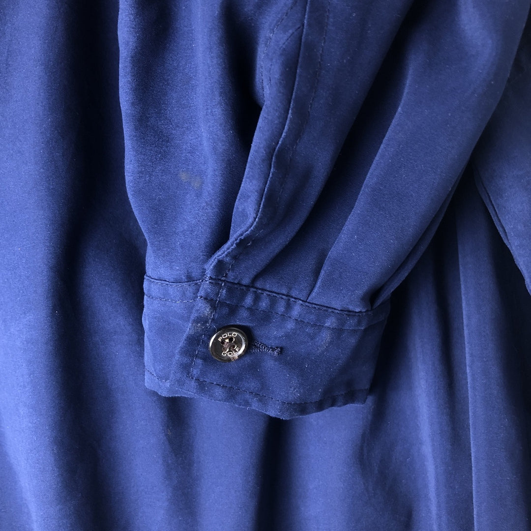 Ralph Lauren POLO GOLF Swing Top Sports Jacket Men's Size L polyester navy blue type Vintage Second Hand