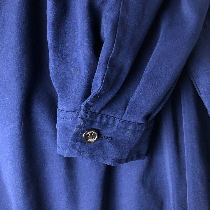 Ralph Lauren POLO GOLF Swing Top Sports Jacket Men's Size L polyester navy blue type Vintage Second Hand