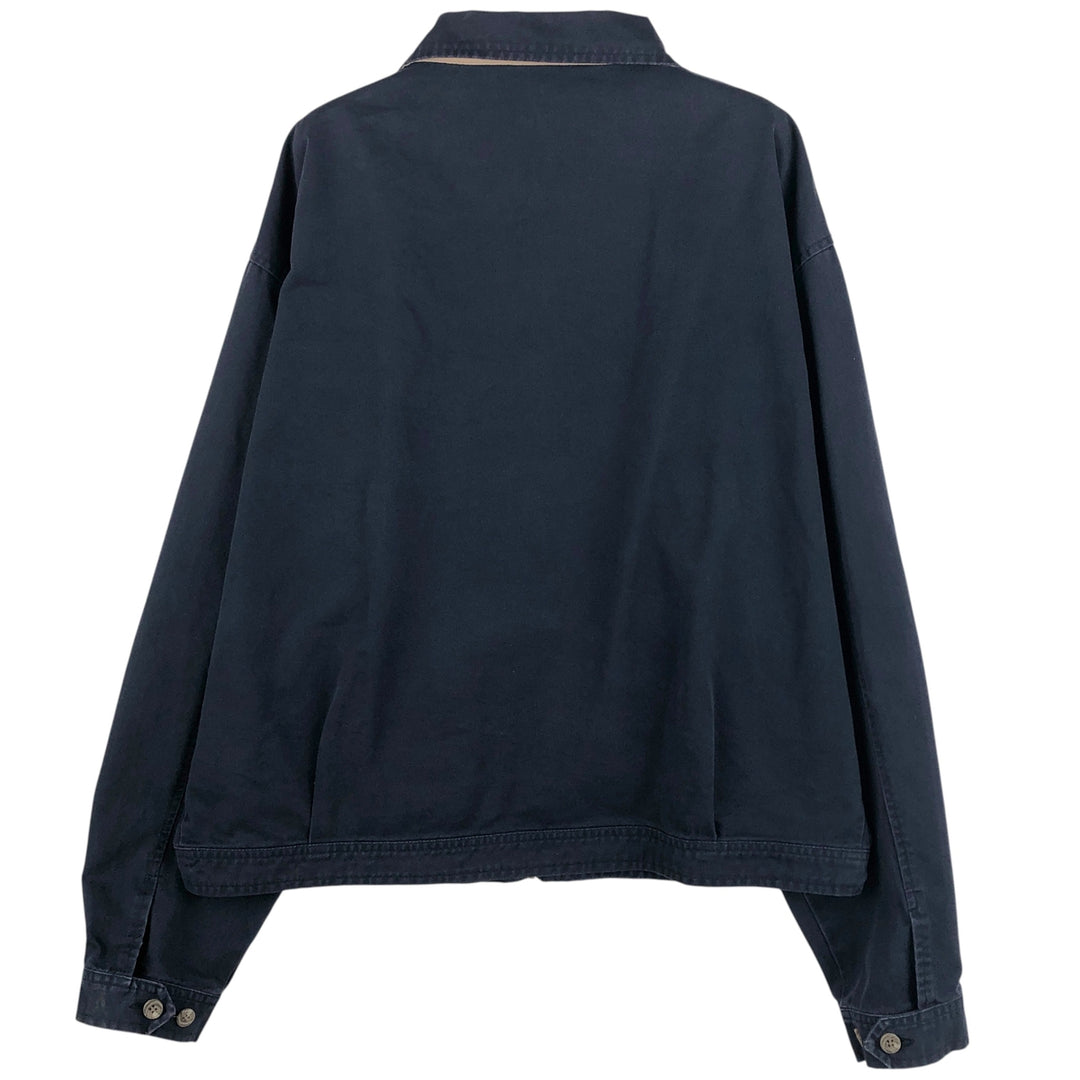 Ralph Lauren POLO by Ralph Lauren Swing Top Sports Jacket Men's XL cotton navy blue type Vintage Second Hand