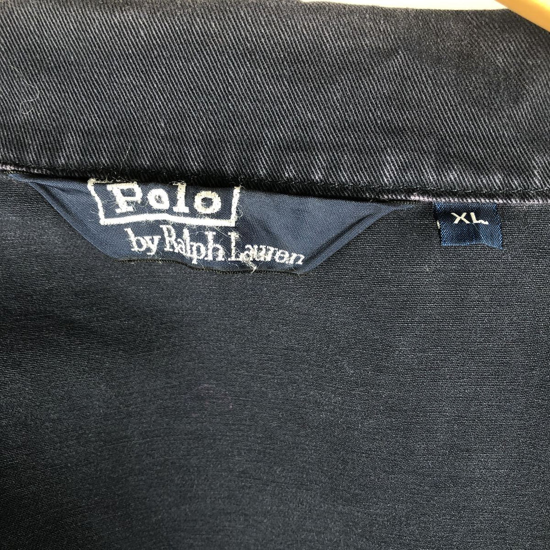 Ralph Lauren POLO by Ralph Lauren Swing Top Sports Jacket Men's XL cotton navy blue type Vintage Second Hand