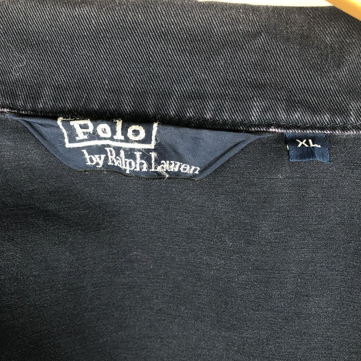 Ralph Lauren POLO by Ralph Lauren Swing Top Sports Jacket Men's XL cotton navy blue type Vintage Second Hand