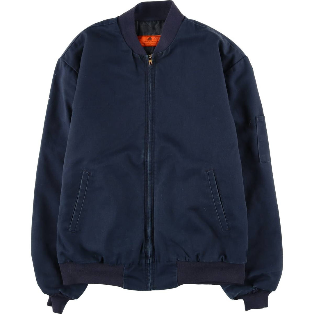 Vintage 1990'S Red Kap work jacket, size M, men's polyester navy blue type Vintage Second Hand