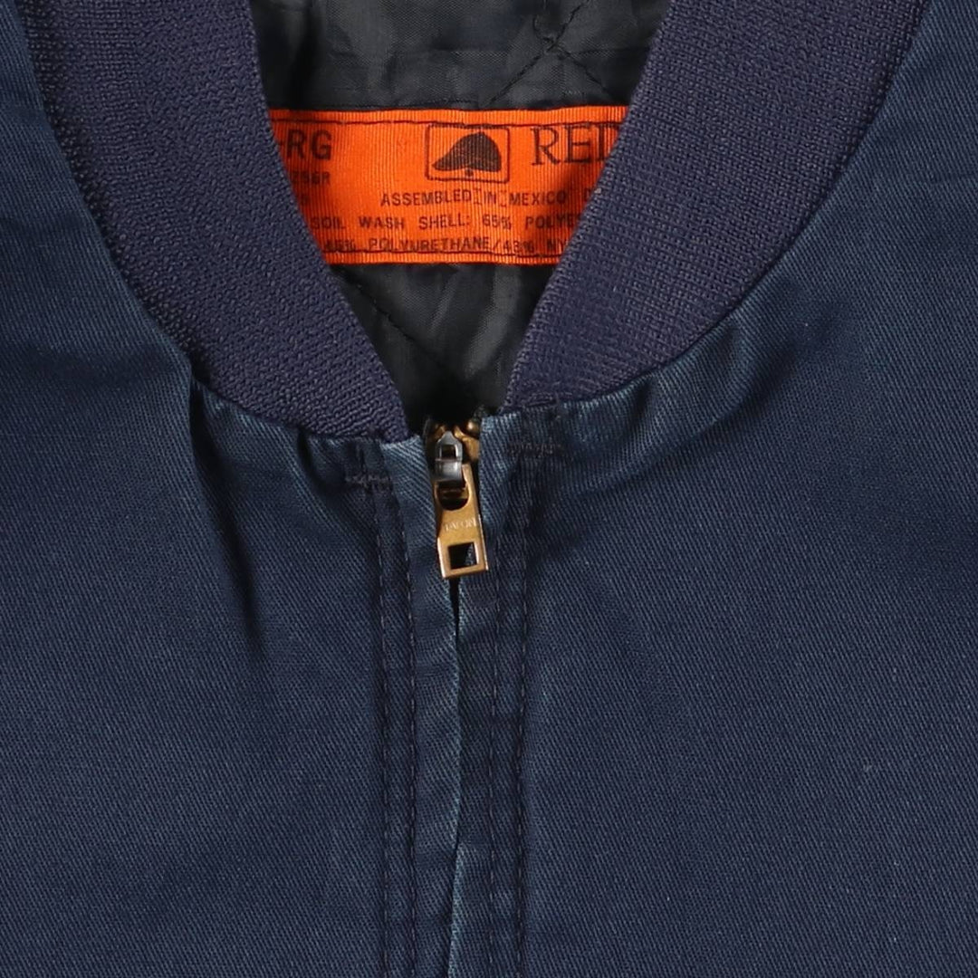 Vintage 1990'S Red Kap work jacket, size M, men's polyester navy blue type Vintage Second Hand