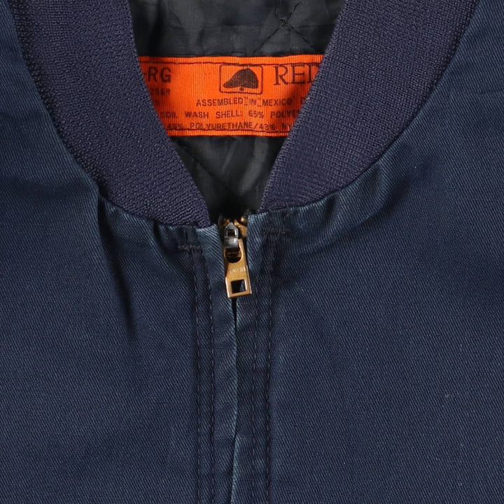 Vintage 1990'S Red Kap work jacket, size M, men's polyester navy blue type Vintage Second Hand