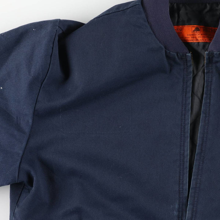 Vintage 1990'S Red Kap work jacket, size M, men's polyester navy blue type Vintage Second Hand