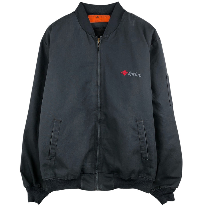 90'S Red Kap Work Jacket, Made in USA, Men's Size L, Vintage polyester gray type Vintage Second Hand