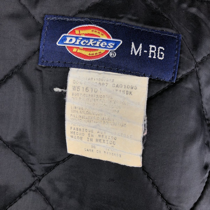 Dickies padded work jacket, men's size M Polyurethane black type Vintage Second Hand