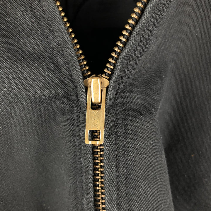 Dickies padded work jacket, men's size M Polyurethane black type Vintage Second Hand