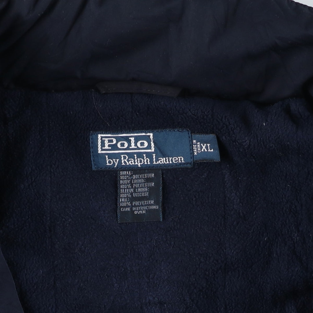 Ralph Lauren POLO by Ralph Lauren padded jacket puffer jacket men's XL size polyester navy blue type Vintage Second Hand