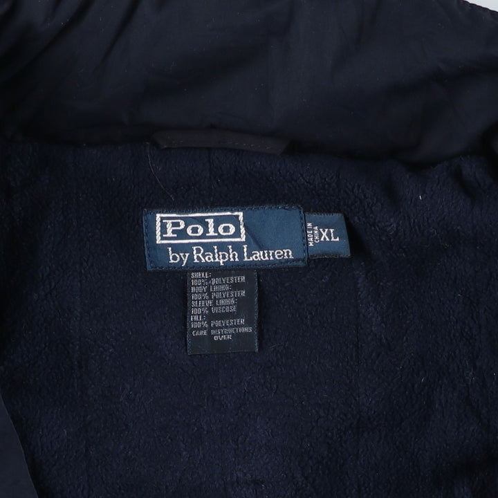 Ralph Lauren POLO by Ralph Lauren padded jacket puffer jacket men's XL size polyester navy blue type Vintage Second Hand
