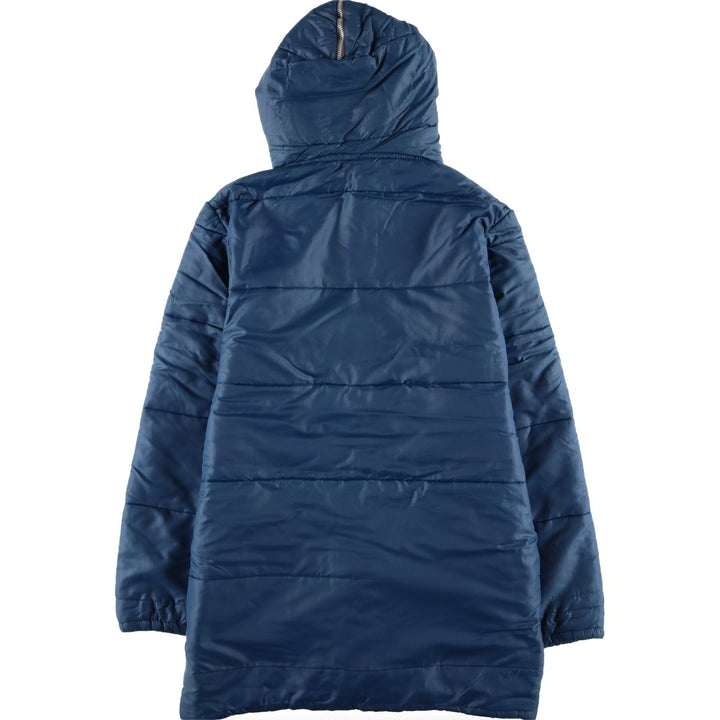 Vintage 1970'S Weathercaster ripstop hooded padded coat, made in the USA, men's size L unclear navy blue type Vintage Second Hand