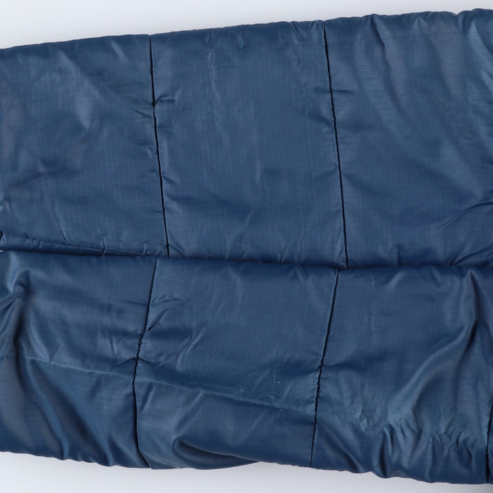 Vintage 1970'S Weathercaster ripstop hooded padded coat, made in the USA, men's size L unclear navy blue type Vintage Second Hand