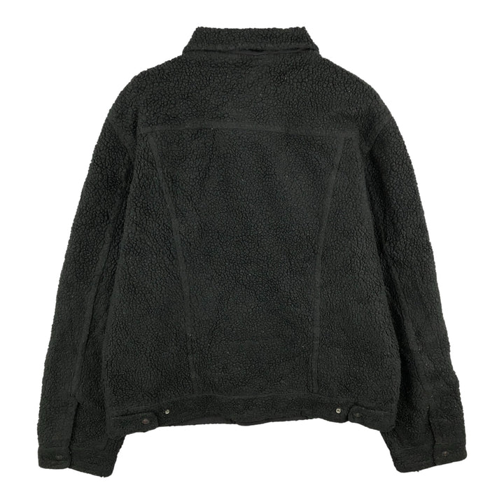 Levi's Trucker Jacket, Fleece Jacket, Men's Size L polyester black type Vintage Second Hand