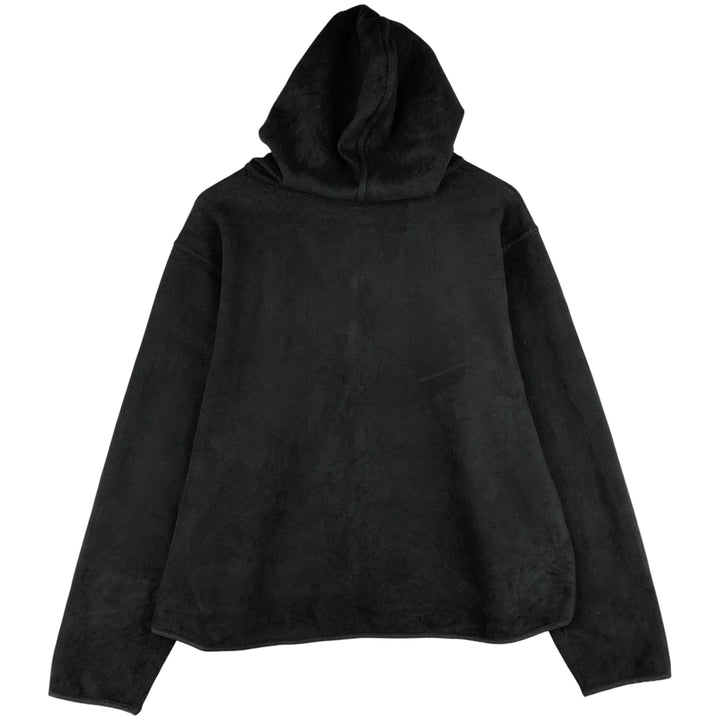 Eddie Bauer Fleece Full-Zip Hoodie, Men's XL polyester black type Vintage Second Hand