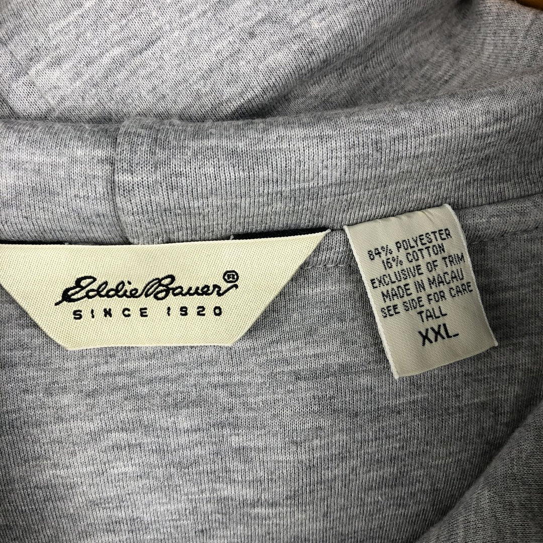 Eddie Bauer Fleece Full-Zip Hoodie, Men's XL polyester black type Vintage Second Hand